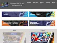 Tablet Screenshot of harbourcitybears.com.au